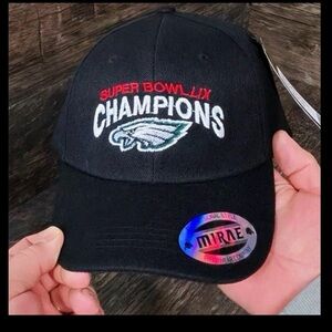 Philadelphia Eagles Super Bowl LIX Champions Black Baseball Hat Cap